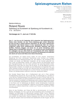 Roland Roure - Spielzeugmuseum Riehen bei Basel