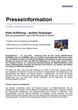 Hohe Aufl&ouml;sung &ndash; gro&szlig;es Vergn&uuml;gen