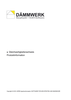 Gleichwertigkeitsnachweis W&auml;rmebr&uuml;ckenverluste realistisch ermitteln