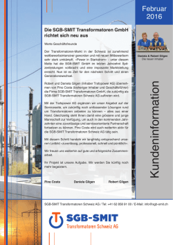 Info SGB-SMIT Transformatoren GmbH / deutsch