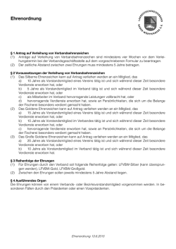 Ehrenordnung