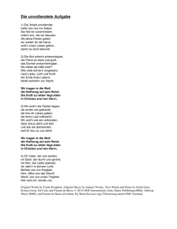 Die unvollendete Aufgabe