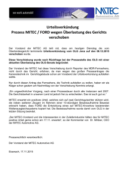 Pressemitteilung 17.11.2015