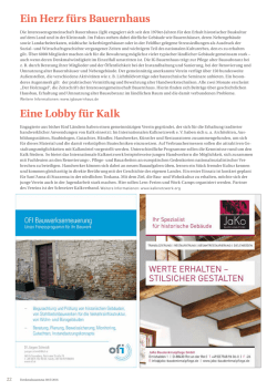 Eine Lobby f&uuml;r Kalk