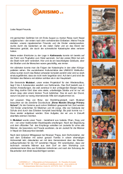 Page 1 Liebe Nepal-Freunde, mit gemischten Gefühlen bin ich Ende