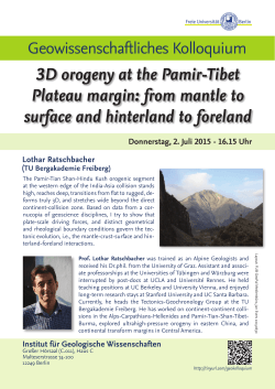 3D orogeny at the Pamir-Tibet Plateau margin: from mantle to