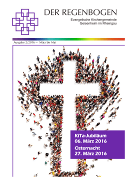 März 2016 bis Mai 2016 - Evangelische Kirchengemeinde