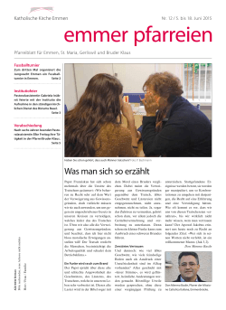 Pfarreiblatt Nr. 12-2015