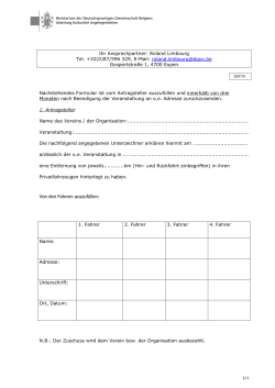 Ihr Ansprechpartner: Roland Limbourg Tel. +32(0)87/596