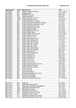 Aktuelles Bezugsortiment PDF