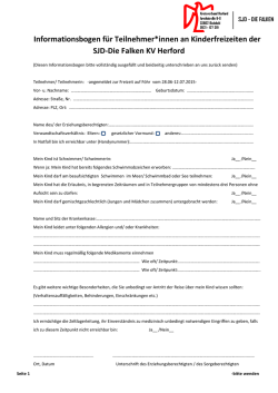 Informationsbogen f&uuml;r Teilnehmer*innen an