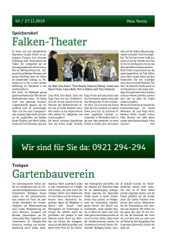 Falken-Theater Gartenbauverein - Mein Verein Nordbayerischer