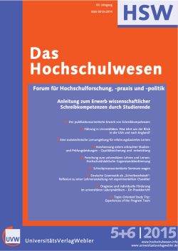 HSW - Das Hochschulwesen