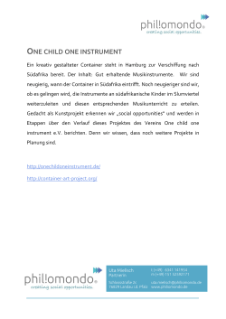 one child one instrument