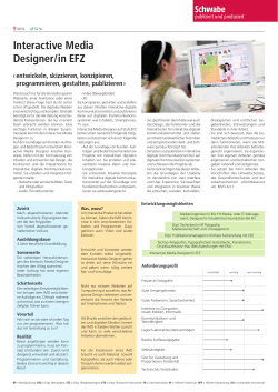 Interactive Media Designer / in EFZ