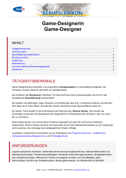 Game-Designerin Game-Designer