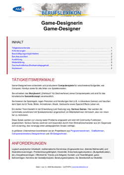 Game-Designerin Game-Designer