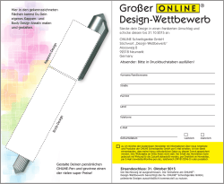 Gro&szlig;er Design-Wettbewerb