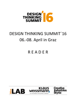 Reader Design Thinking - Design Thinking Summit