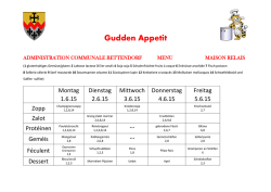 Gudden Appetit - Croix-Rouge luxembourgeoise