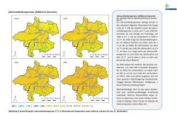 Jahresmitteltemperatur (Mittleres Szenario)