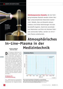 Atmosphärisches In-Line-Plasma in der Medizintechnik