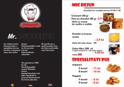 Menu - Mr. Purcelus