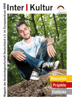InterKultur August 2015 - Auslandsgesellschaft Intercultural Academy