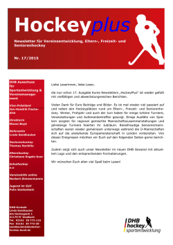 HockeyPlus-Newsletter Nr. 17 online
