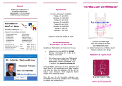 HDT Programm 2016