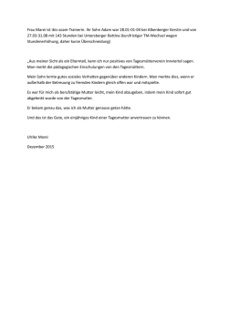 Erfahrungsbericht - Verein Tagesm&uuml;tter Innviertel