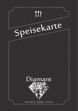 Speisekarte - Diamant Restaurant - Lounge