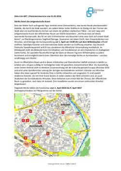 G&ouml;rlitz feiert die zeitgen&ouml;ssische Kunst Eine vier Meter hoch