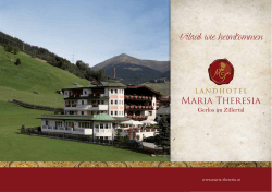 Urlaub wie heimkommen - Landhotel Maria Theresia