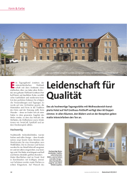 Leidenschaft für Qualität