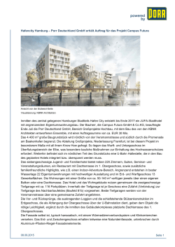 Hafencity Hamburg – Porr Deutschland GmbH erhält Auftrag für das