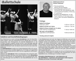 Infoblatt Ballettschule 2016