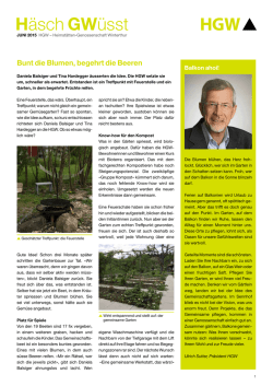 Häsch GWüsst Juni 2015