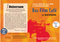 Das Film Cafe - Kino Universum Backnang