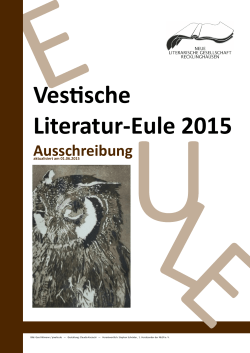 Vestische Literatur-Eule 2015