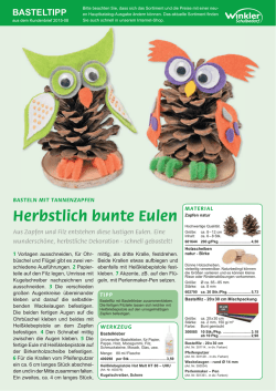 Herbstlich bunte Eulen