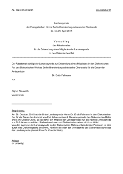 DS 07 - Wahl in den Diakonischen Rat