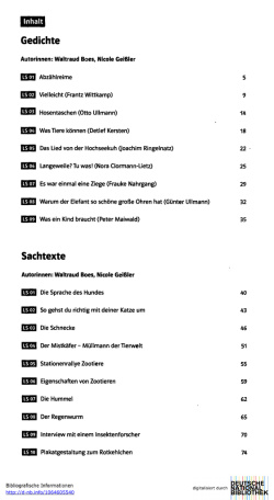 Gedichte Sachtexte