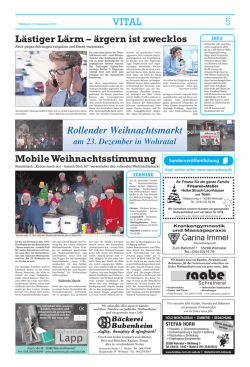 Rollender Weihnachtsmarkt - Sonderveröffentlichungen