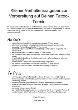 Vorbereitung - Soulmate Tattoo