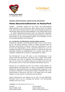 Hohes Besucheraufkommen im NeckarPark