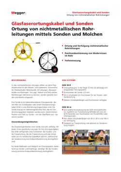 Glasfaserortungskabel und Sonden Ortung von