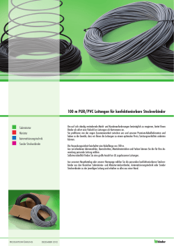 100 m PUR/PVC Leitungen für konfektionierbare Steckverbinder