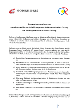 &eacute; HOCHSCHULE COBURG (?