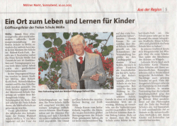 Zur Einweihungfeier der Freien Schule